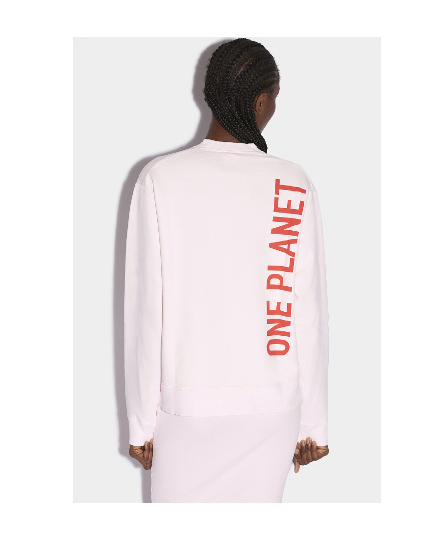 Dsquared2 Smiley Cool Sweatshirt In White
