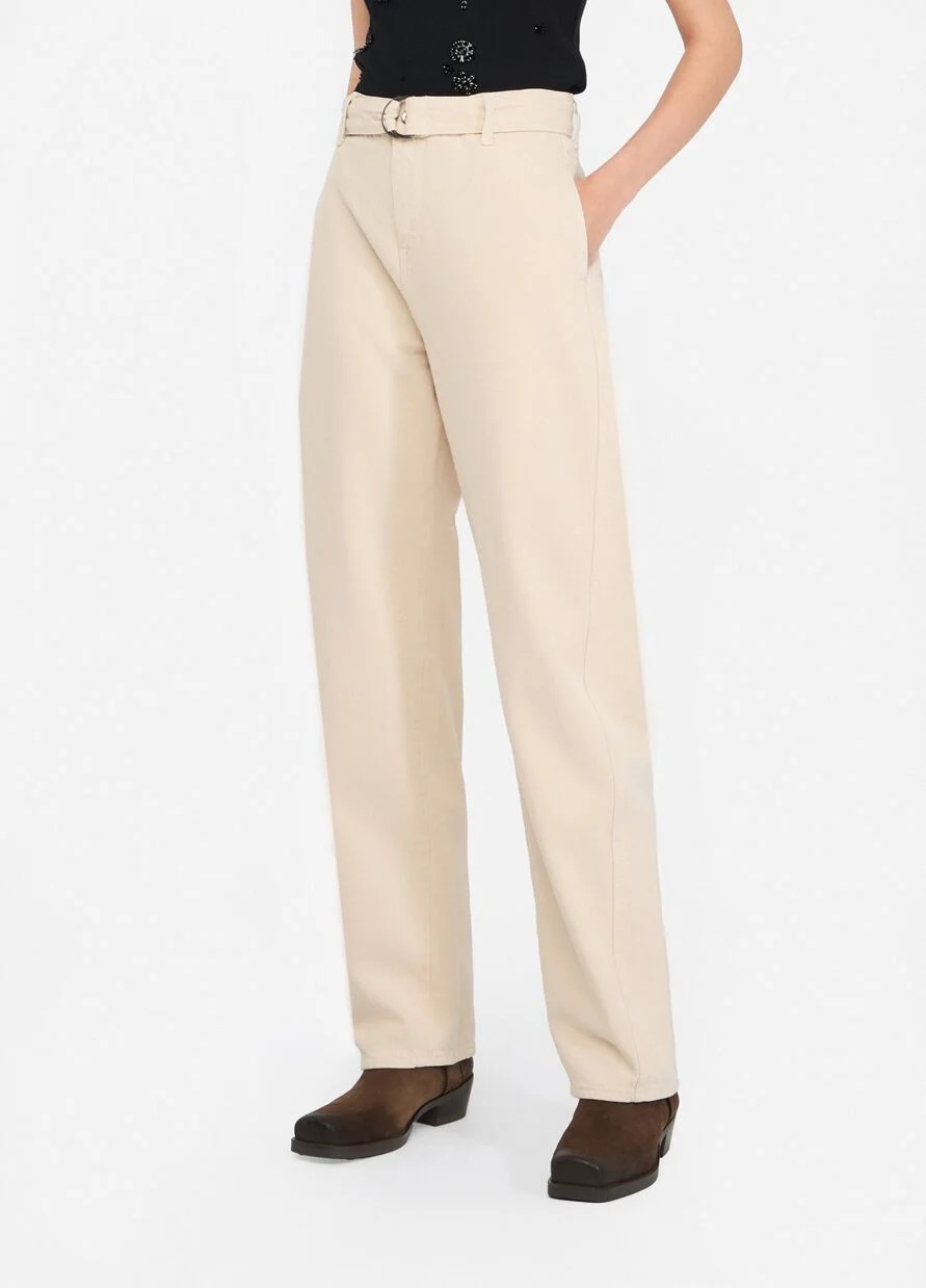 Liu •jo High Waist Casual Pants In Gray