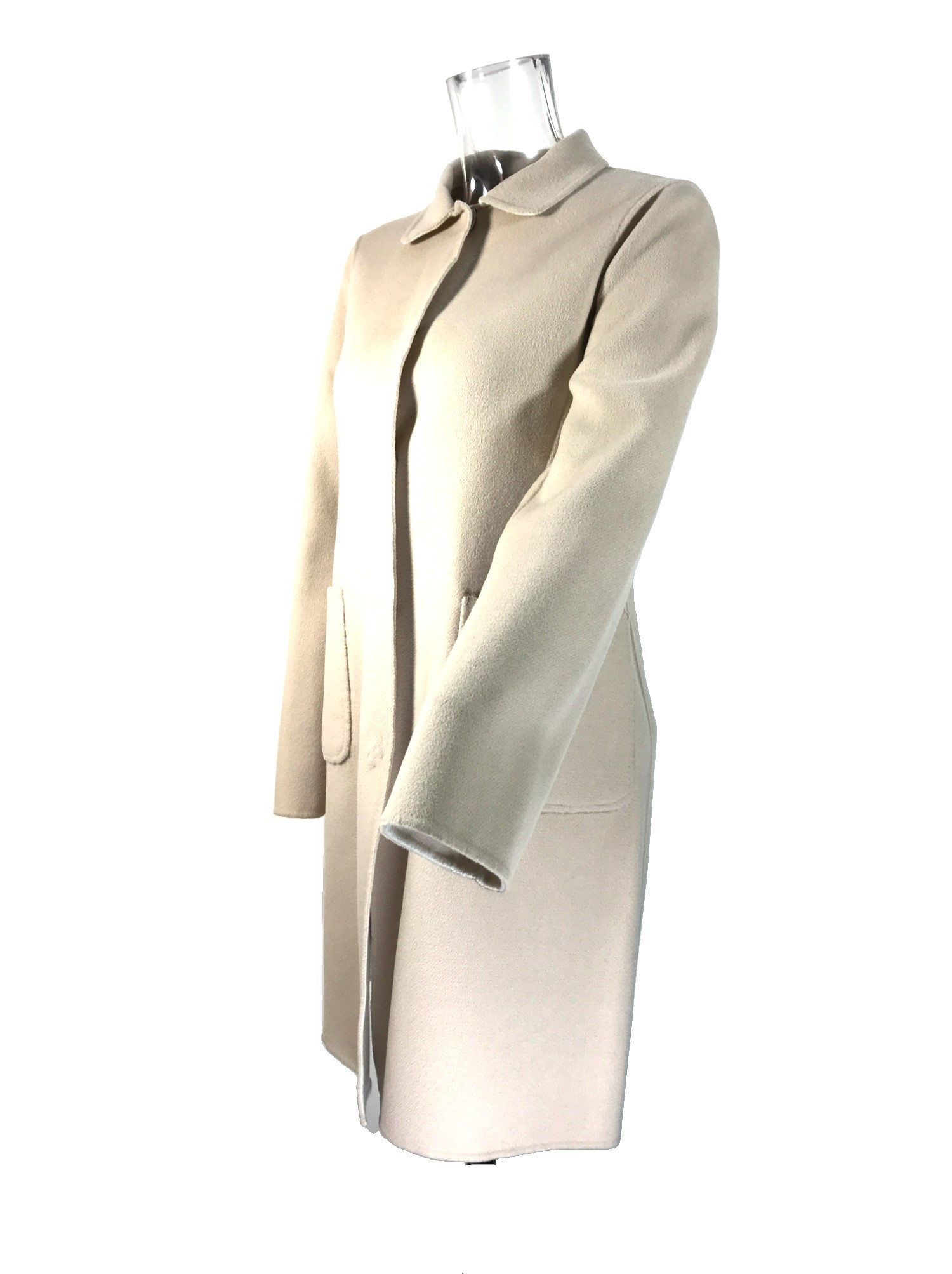 Weekend Max Mara Long-sleeved Coat In Nude