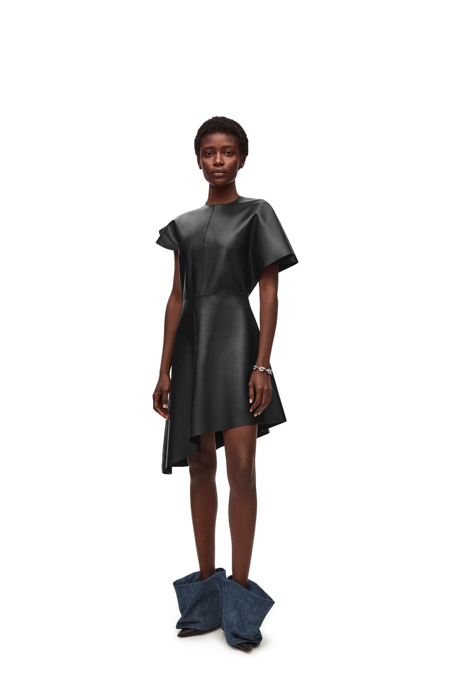 Loewe Asymmetrical Dress In Black