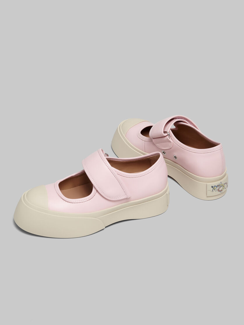 Marni Pink Pablo Mary Jane Ballerina Flats In Nude