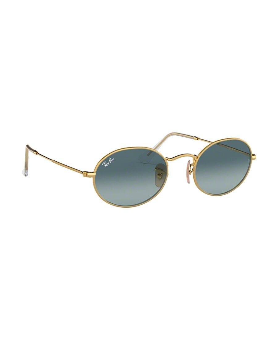 Ray Ban 3547 Oval Sunglasses In Green