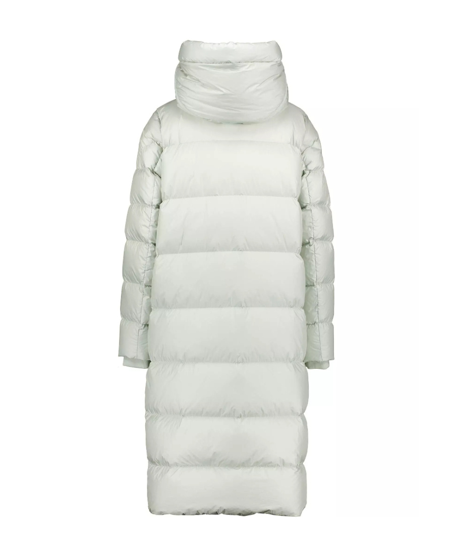 Shop Parajumpers Long-sleeved Hooded Down Jacket In White
