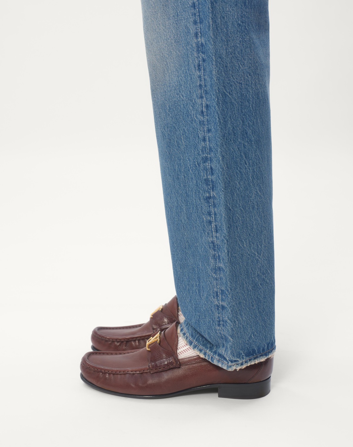 Valentino Men's Straight-leg Jeans In Blue
