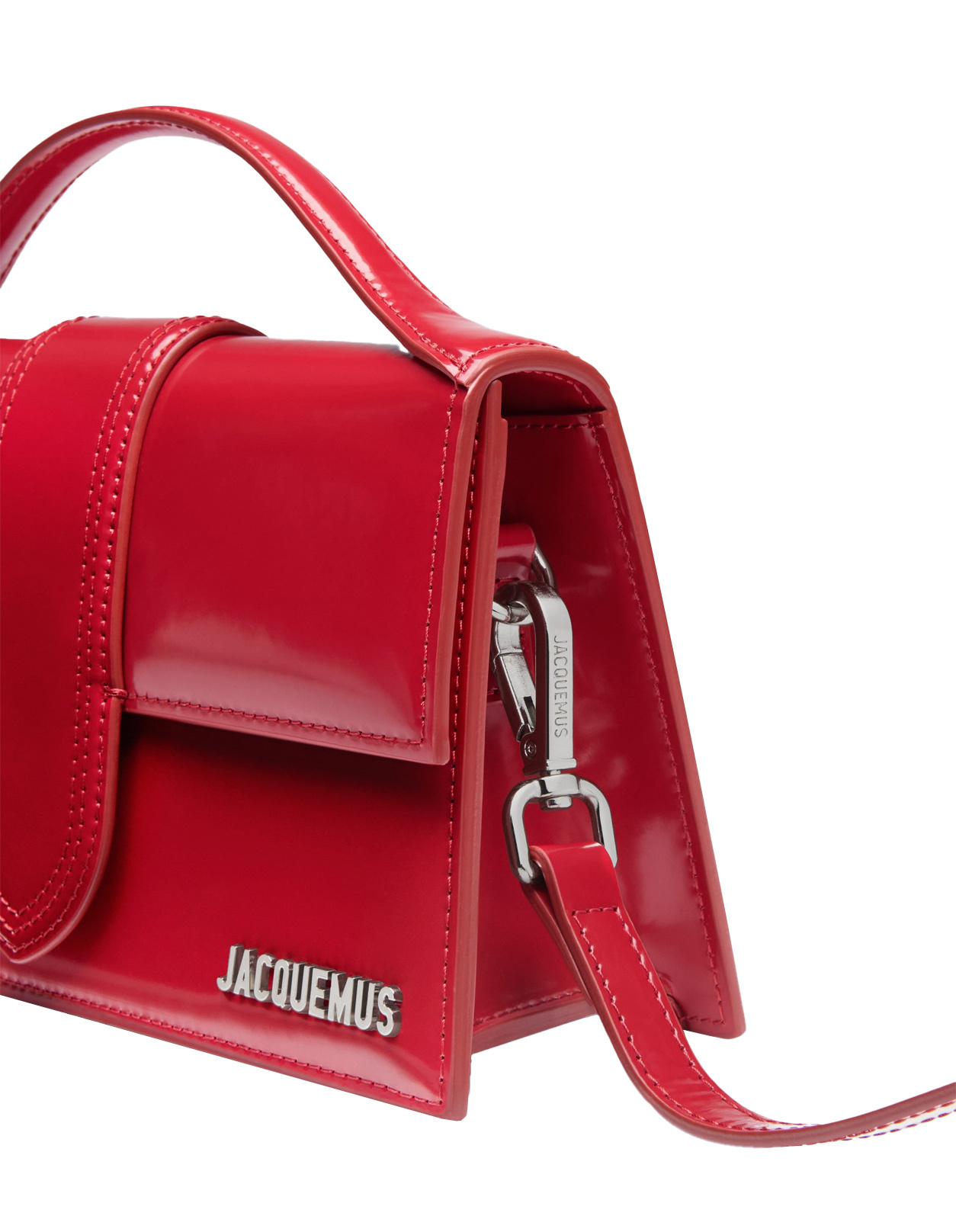 Jacquemus Le Bambino Red Handbag With Removable Shoulder Strap In Leather Woman In Red