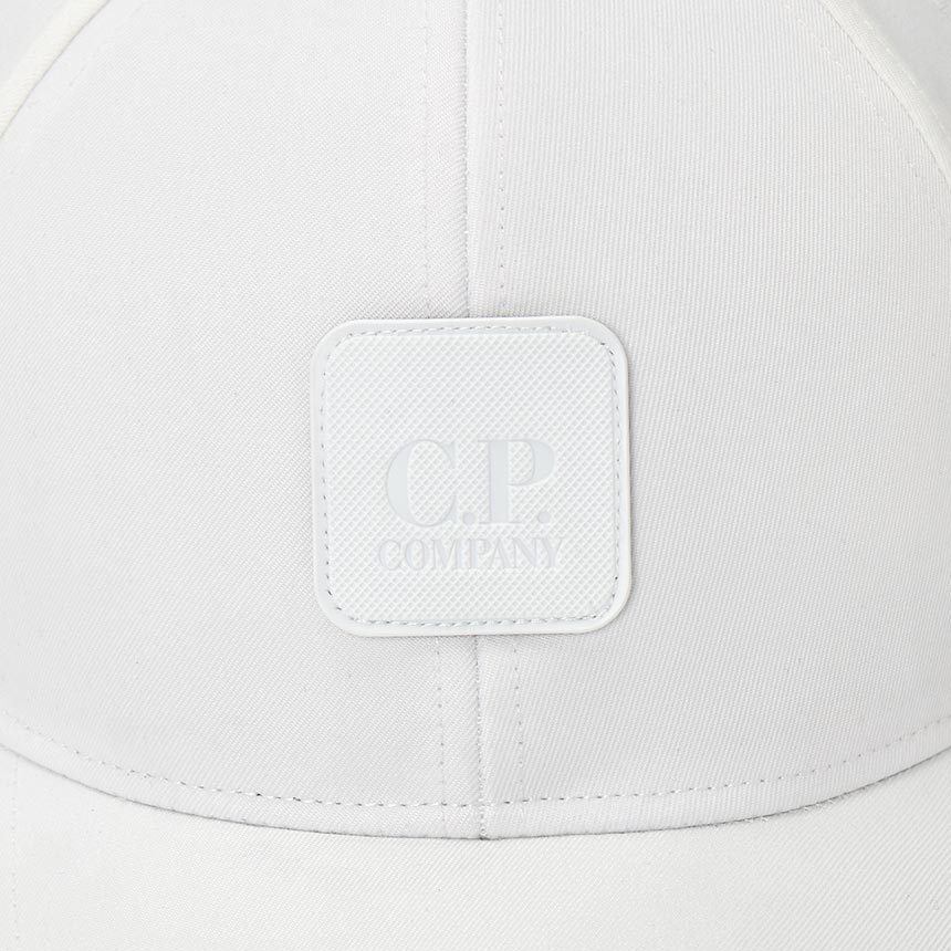 Shop C.p. Company Logo-patch Twill Cap In White