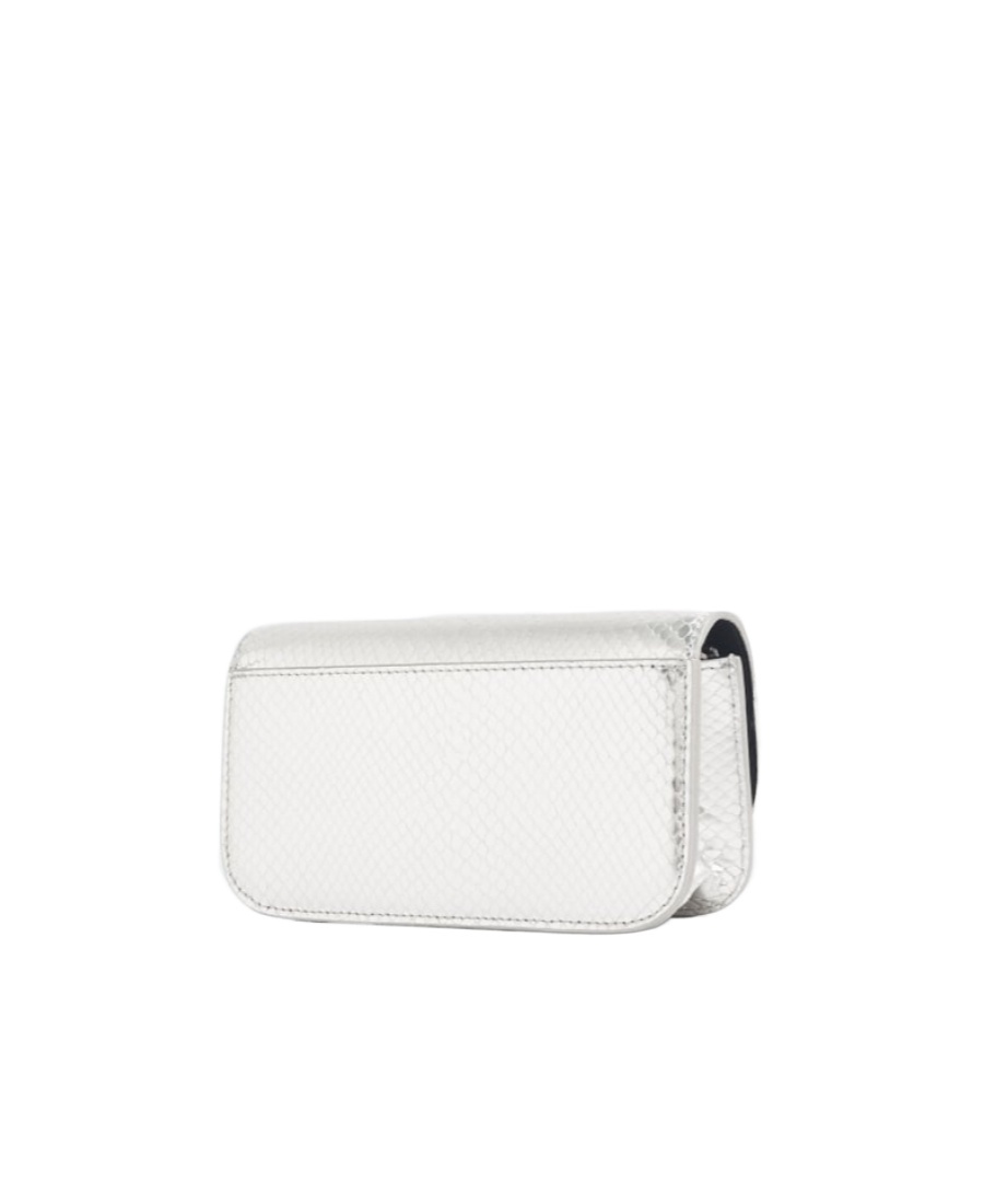 Balenciaga Logo Chain Wallet In White