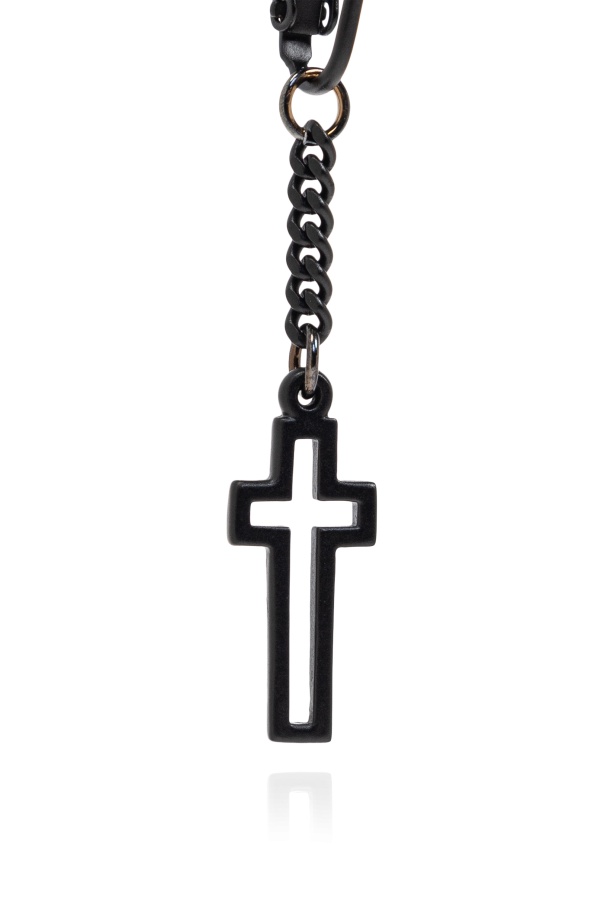 Dsquared2 Black Clip-on Single Earring In Black