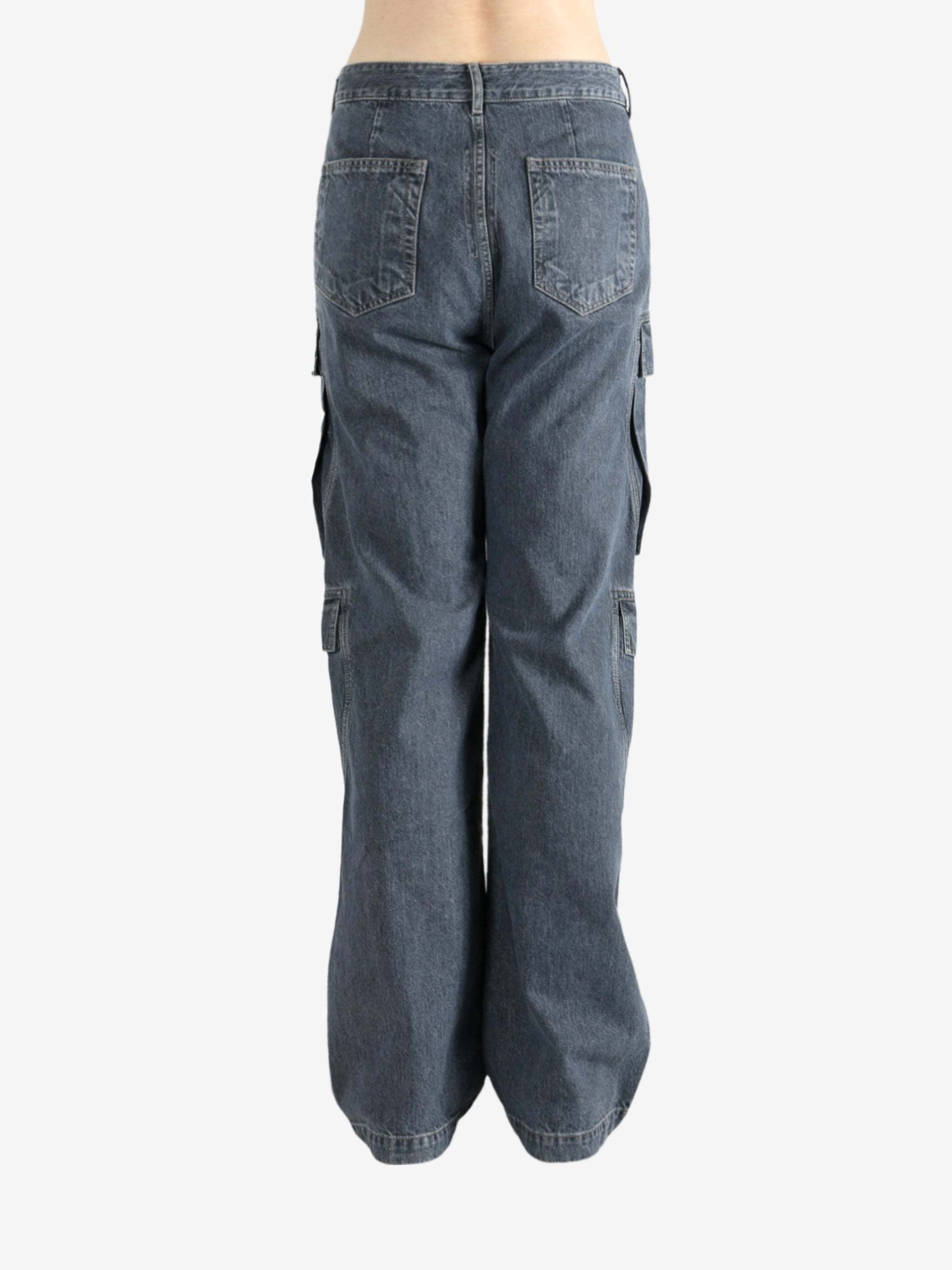 Rick Owens Drkshdw Cargo-pockets Jeans In Gray