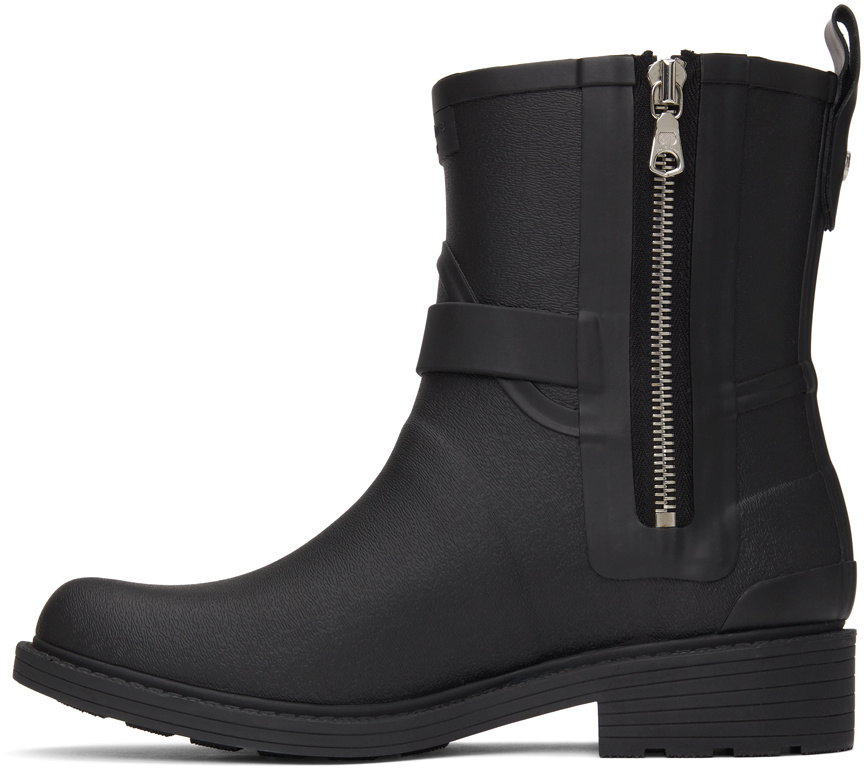 RAG & BONE SIDE ZIPPER SPLICING RAIN BOOTS