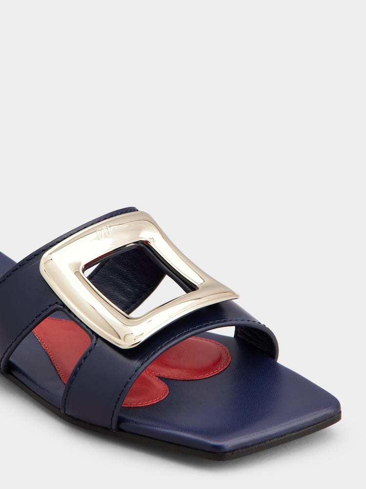 ROGER VIVIER VIV' BY THE SEA MULES IN LEATHER
