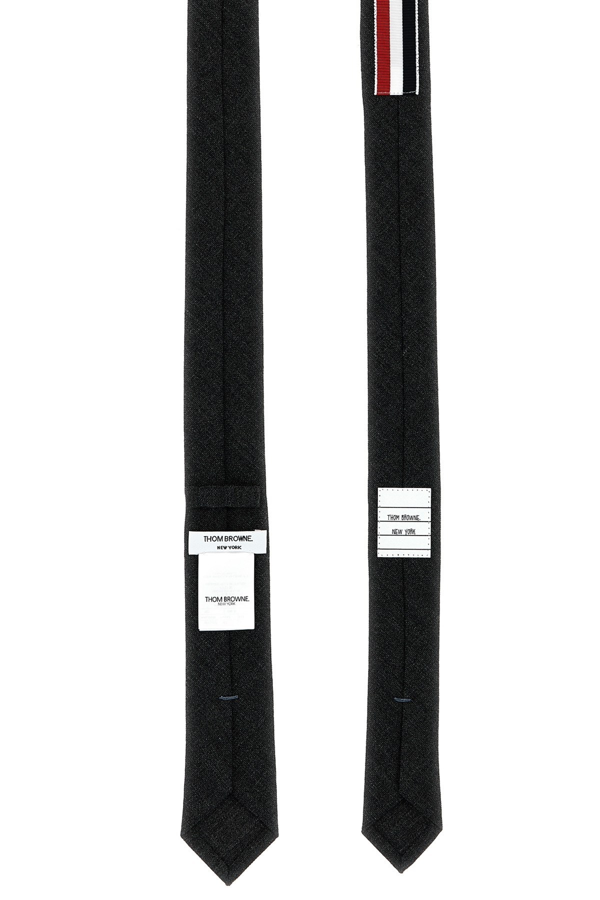 THOM BROWNE RWB-STRIPE WOOL TIE 