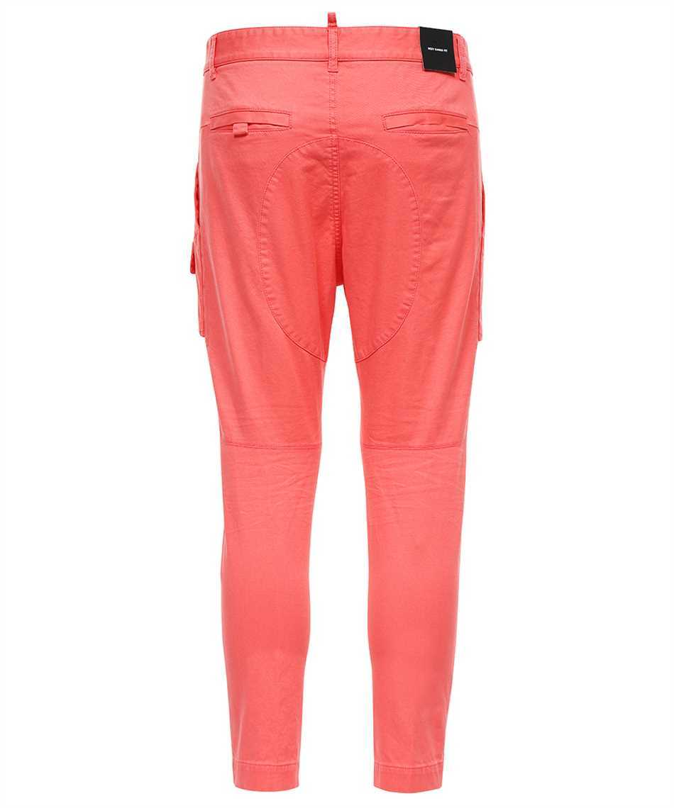 Shop Dsquared2 Cotton Cargo Trousers In Red