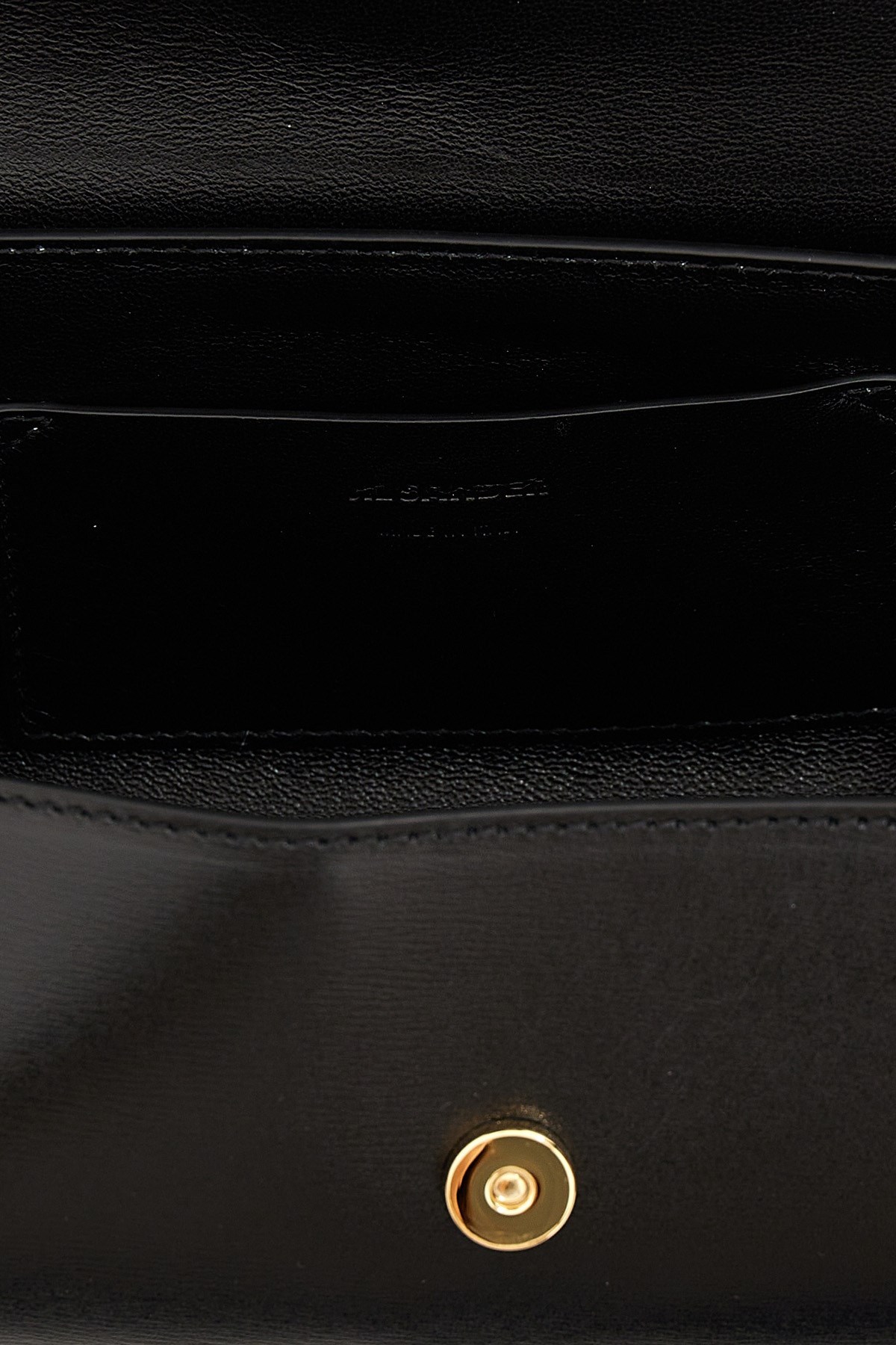 Jil Sander Small Cannolo Shoulder Bag In Black