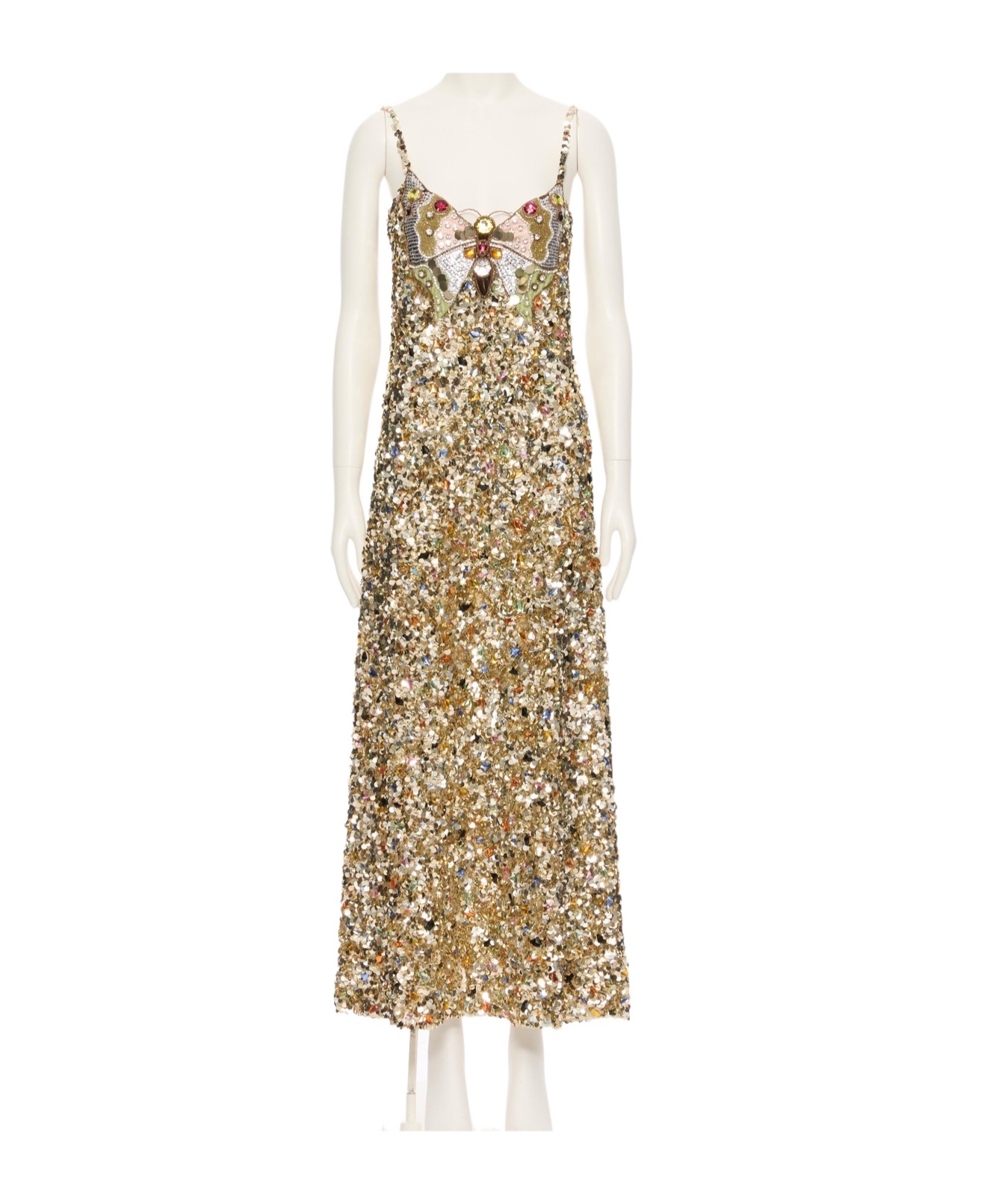Valentino Embroidered Tulle Illusione Midi Dress In Brown