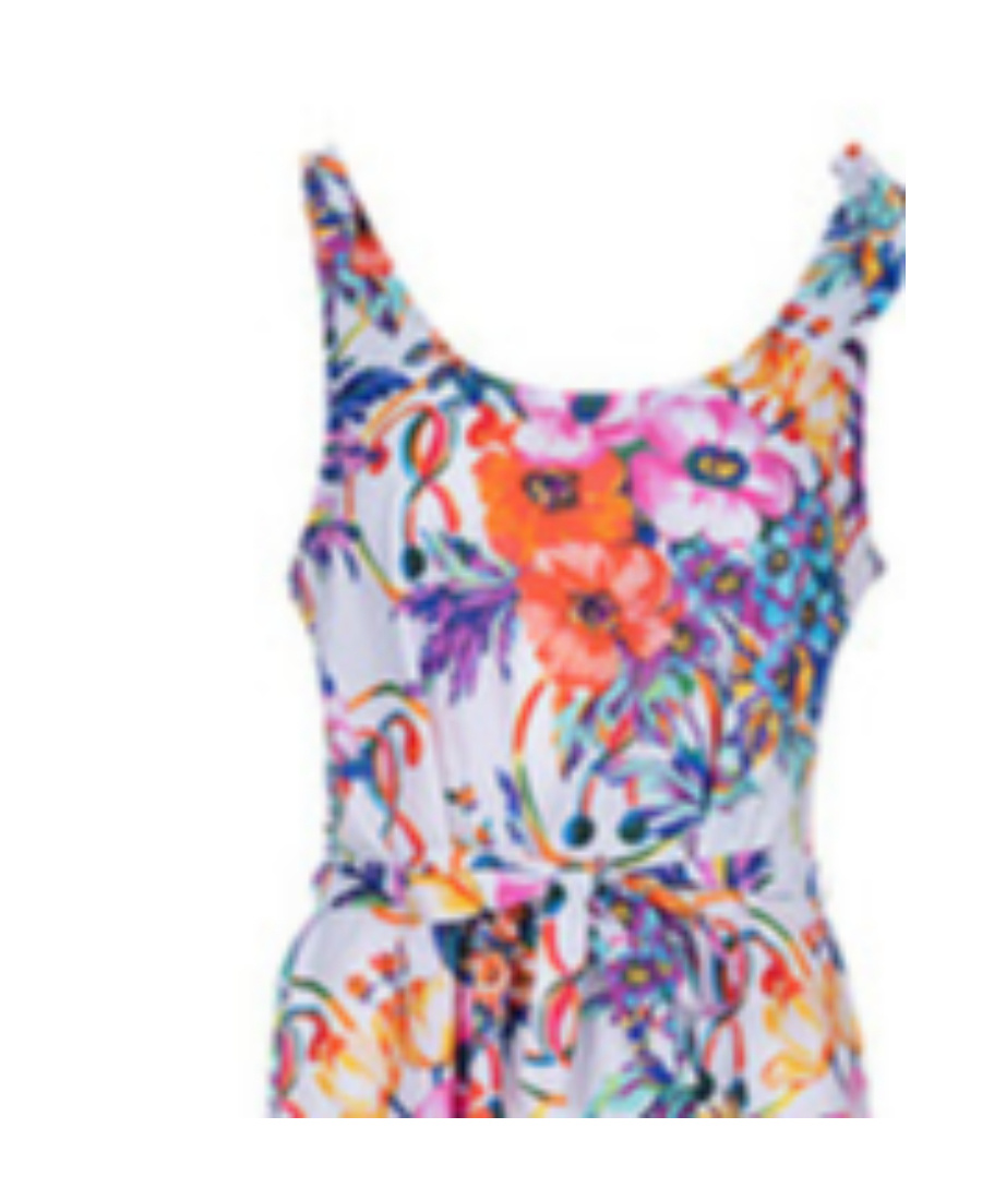Moschino Print Dress In Multicolor