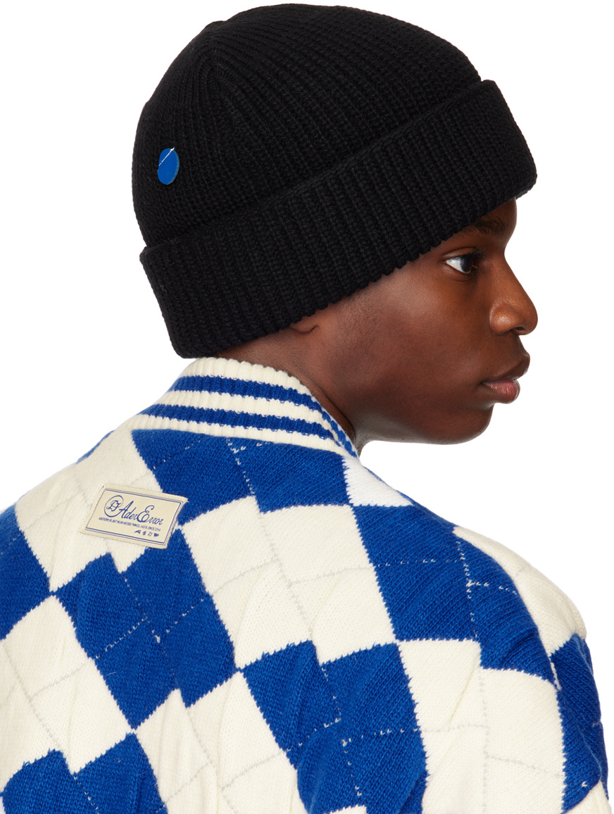 Ader Error Logo Woolen Cap In Black