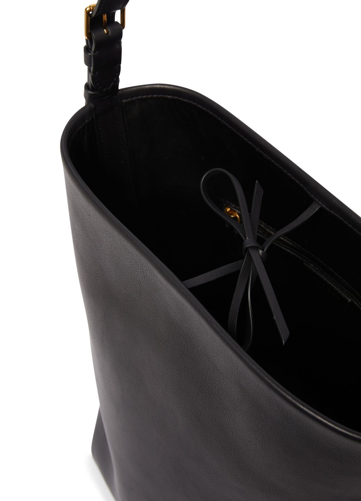 The Row Medium N/s Park Slim Shoulder Strap Handbag In Black