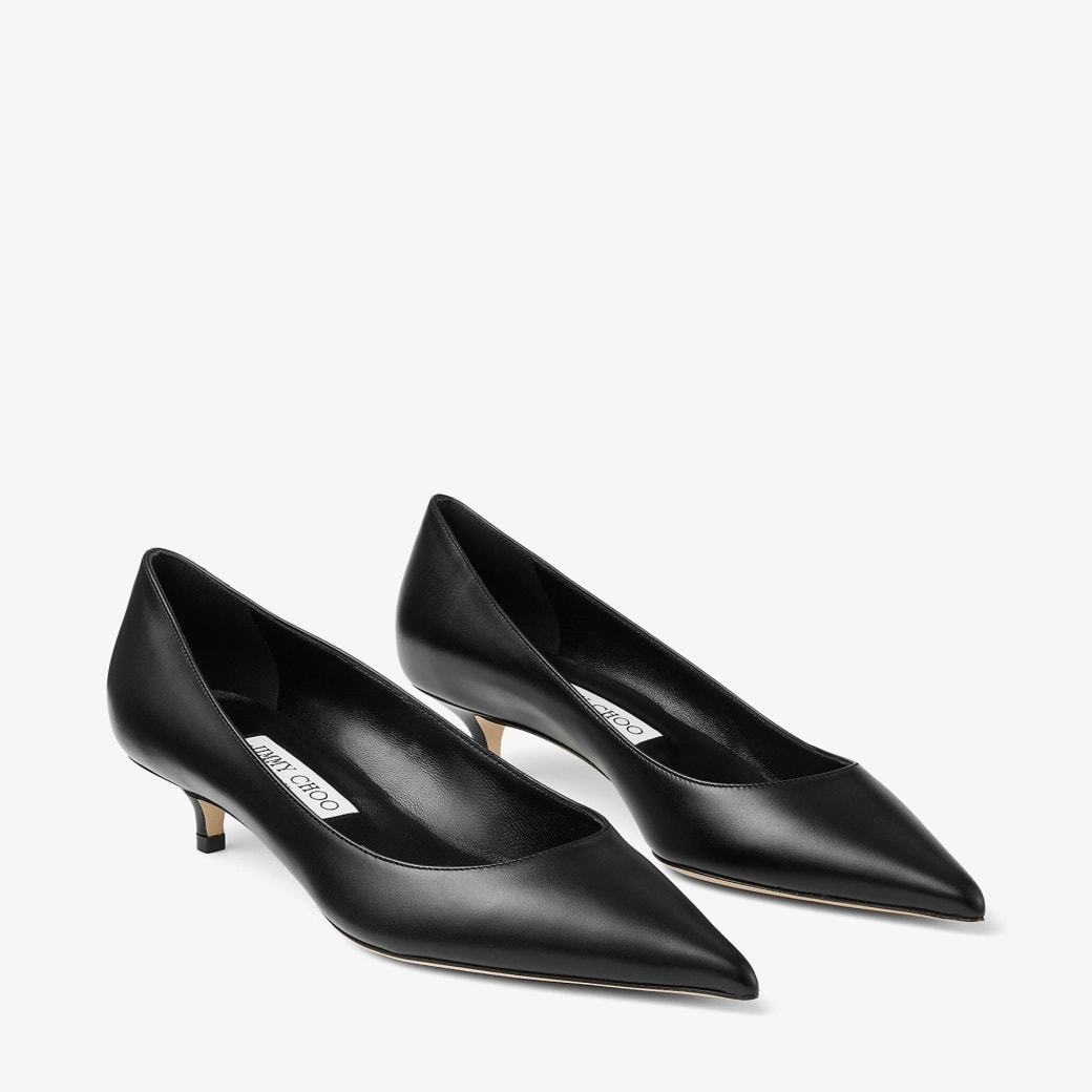 Jimmy Choo 50mm Amelia Pointed-toe Kitten-heel Pumps