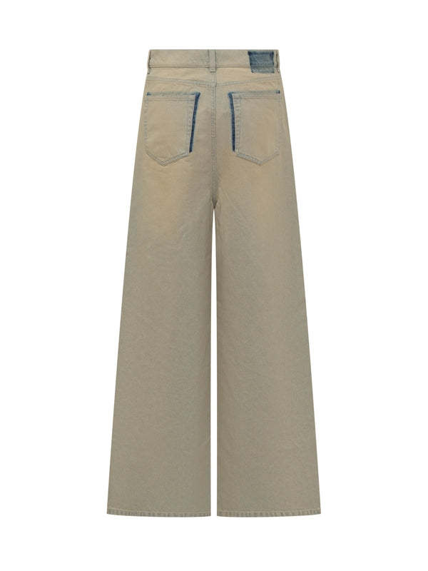 Stella Mccartney Jeans With Belt Loops In Gray