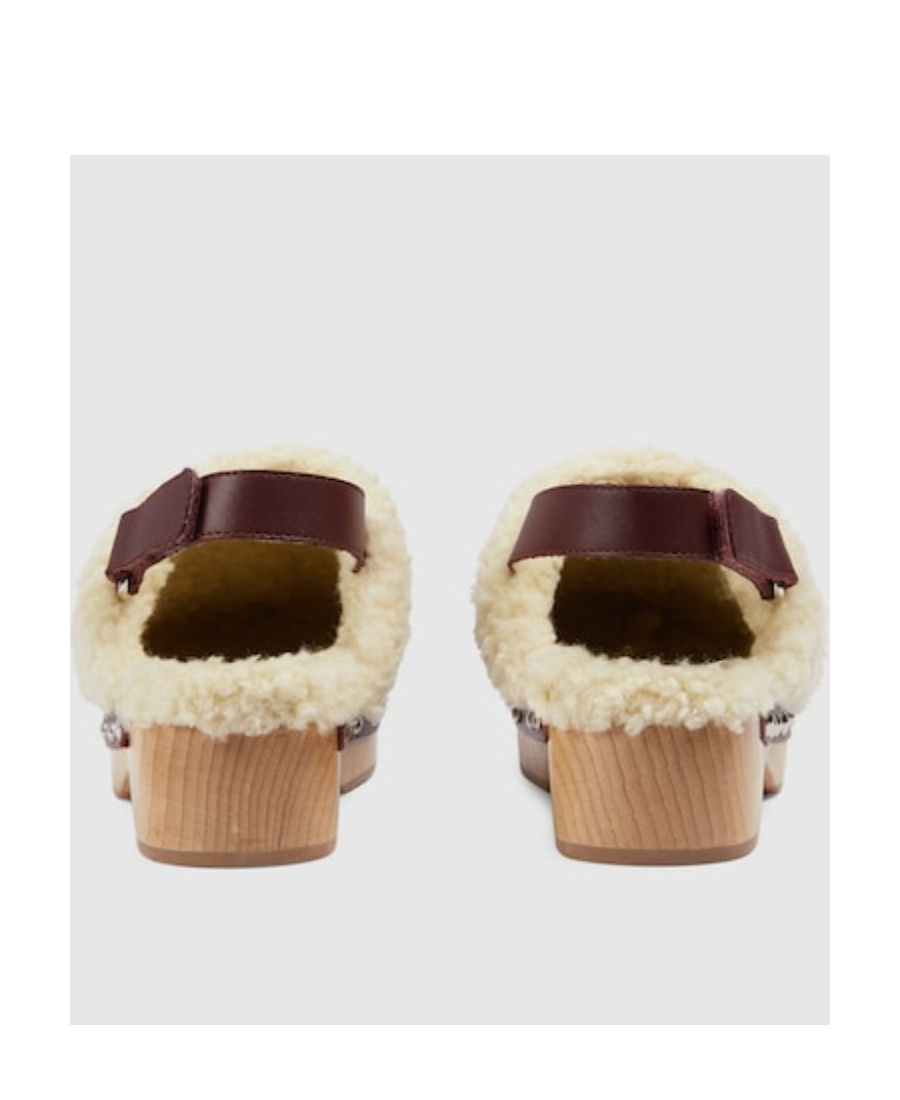 Shop Gucci Horsebit-detail Velvet Clogs In Nude