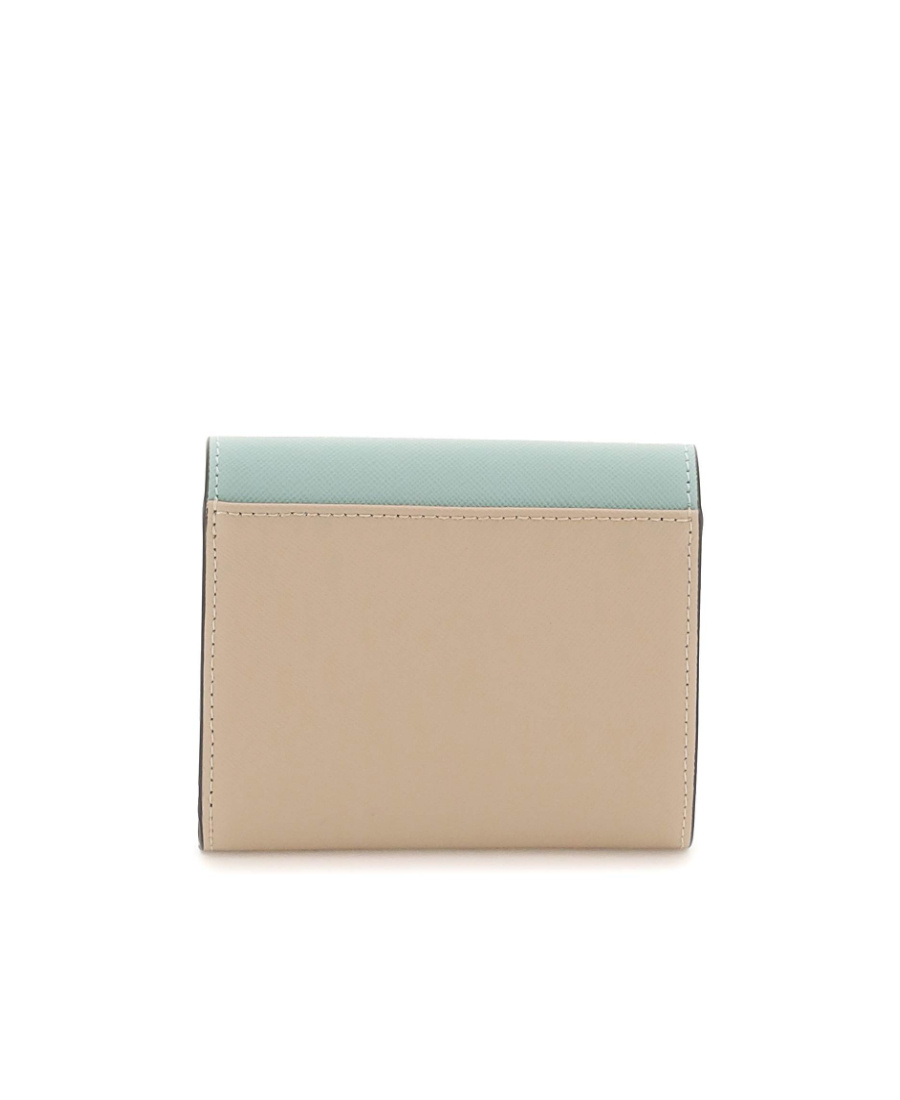 MARNI COLOUR-BLOCK LEATHER PURSE