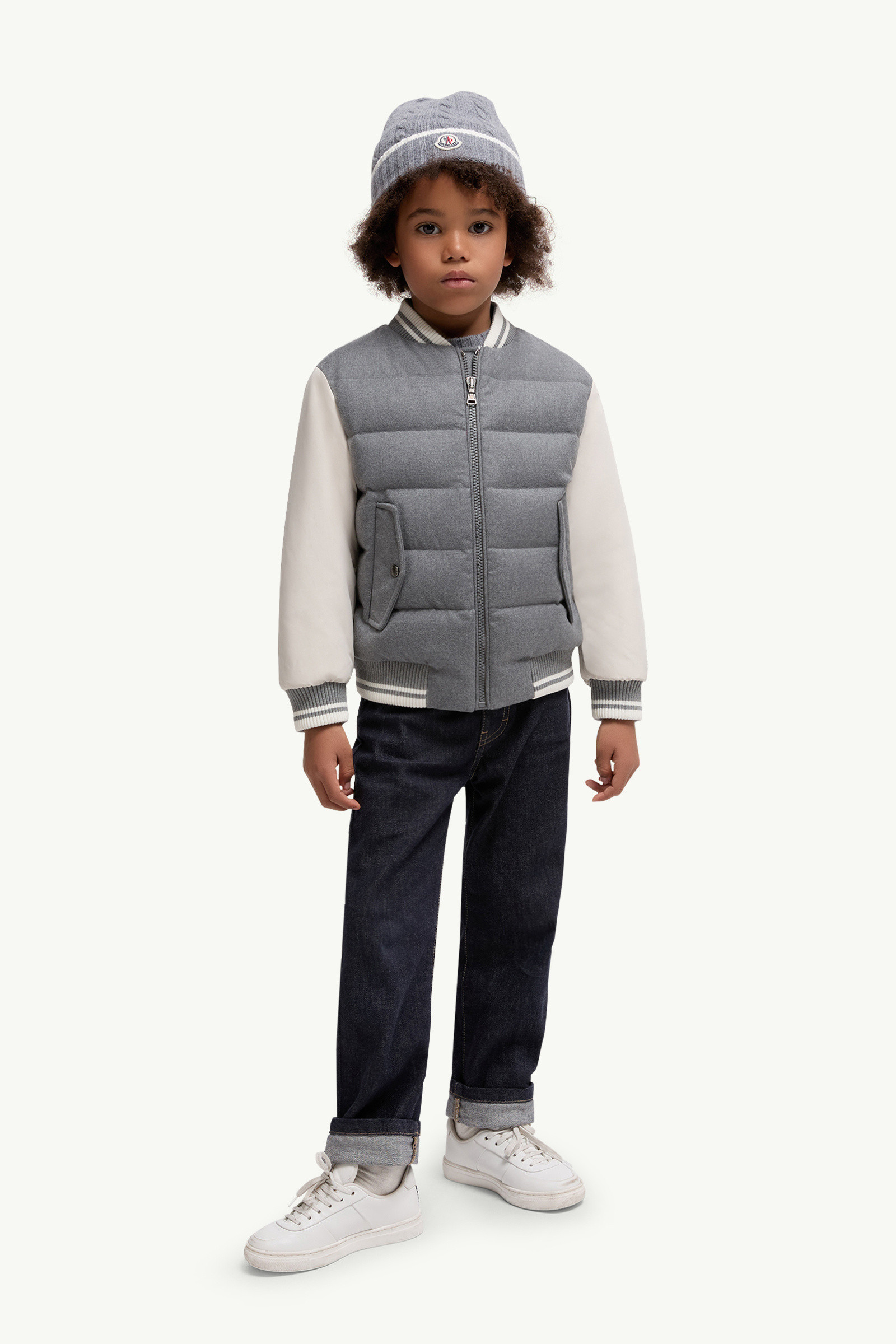 Moncler Alvaro Wool Down Jacket In Black