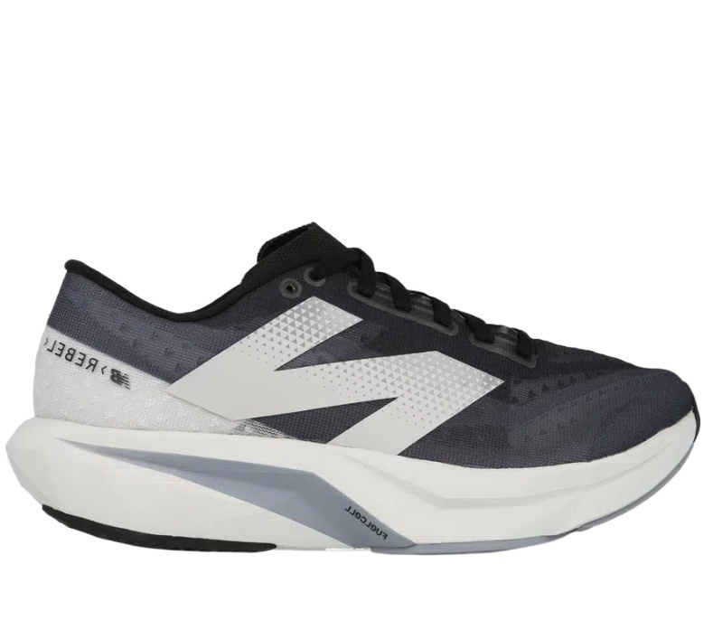 New Balance Thick Sole Laced Sneakers In White