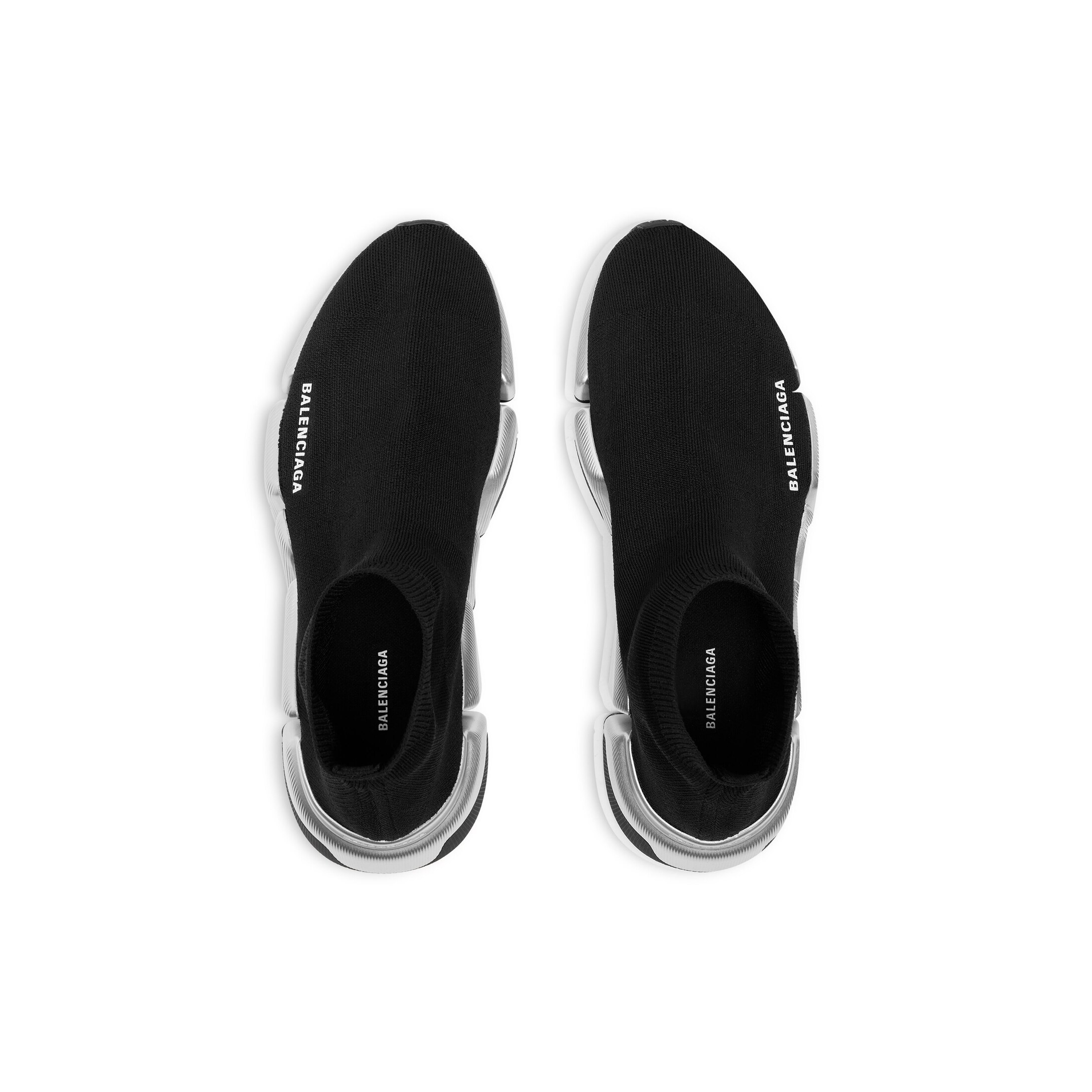 Balenciaga Technical 3d Recycled Knit Speed 2.0 Sneakers In Black