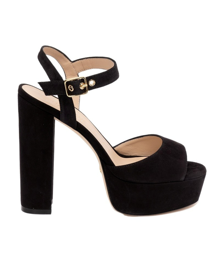 Stuart Weitzman Ryder High-heeled Sandals In Black