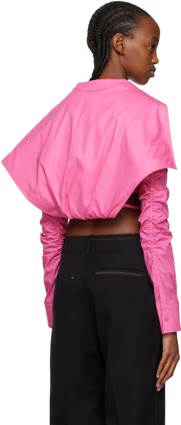 Jacquemus Long-sleeved Shirt In Pink