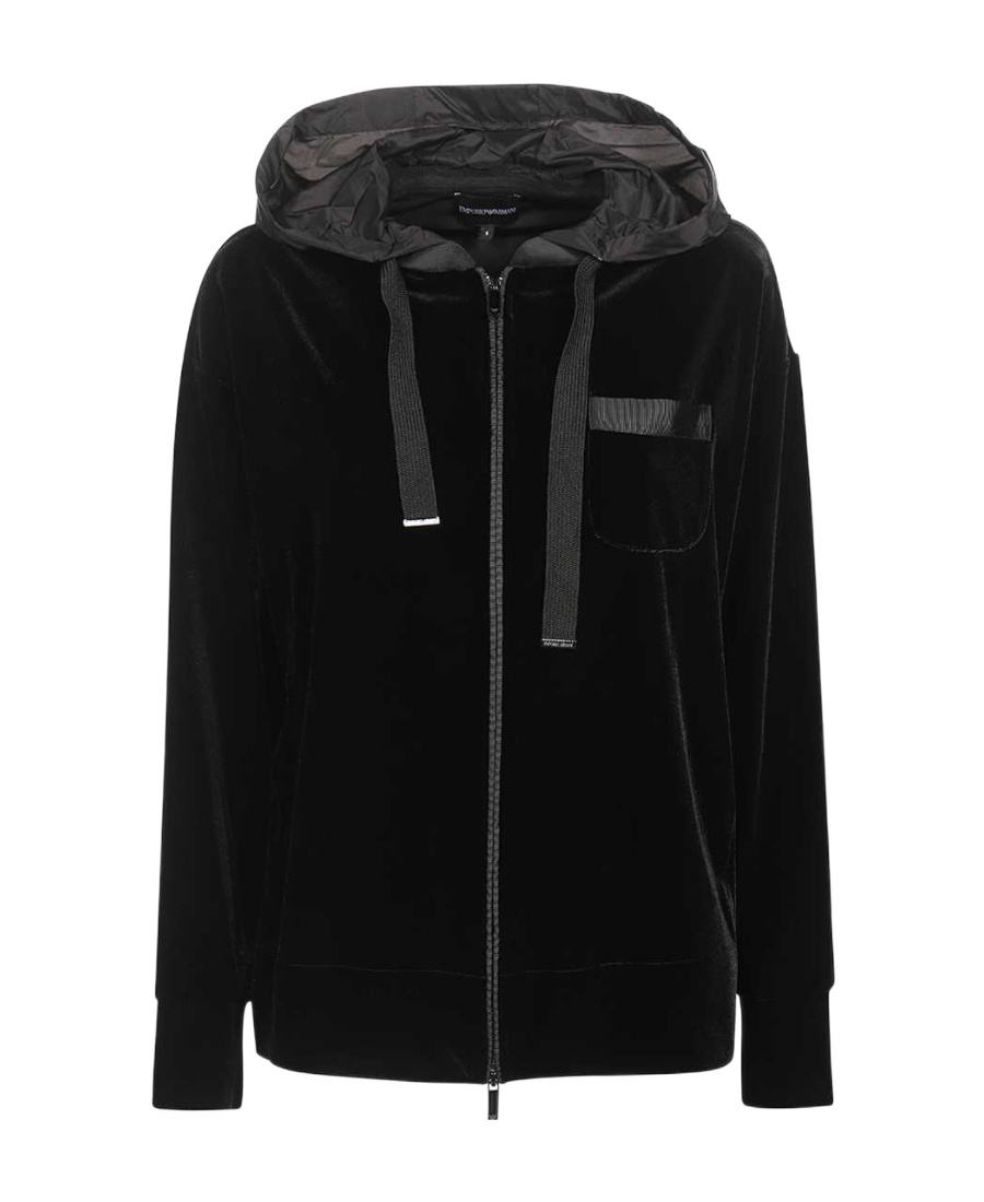 EMPORIO ARMANI ZIP-UP HOODED JACKET 