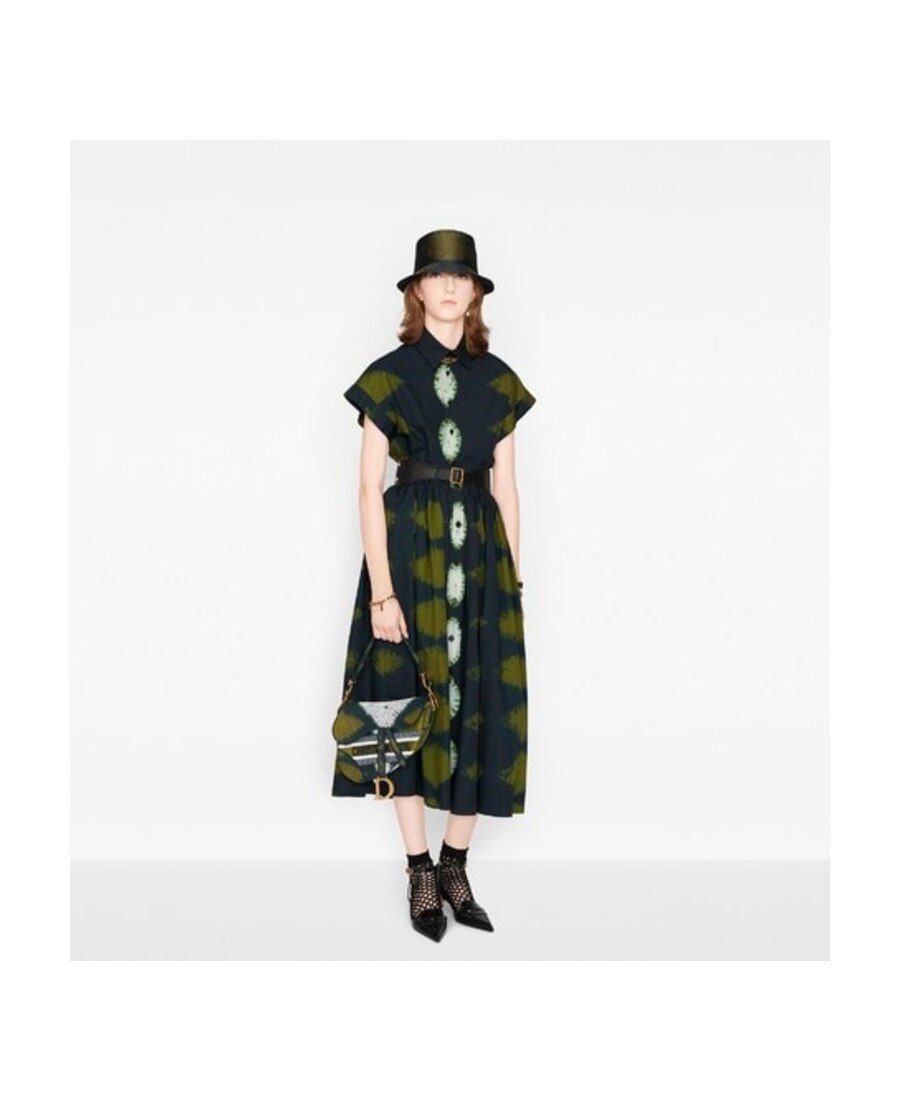 Dior Button-up Skirt In Green
