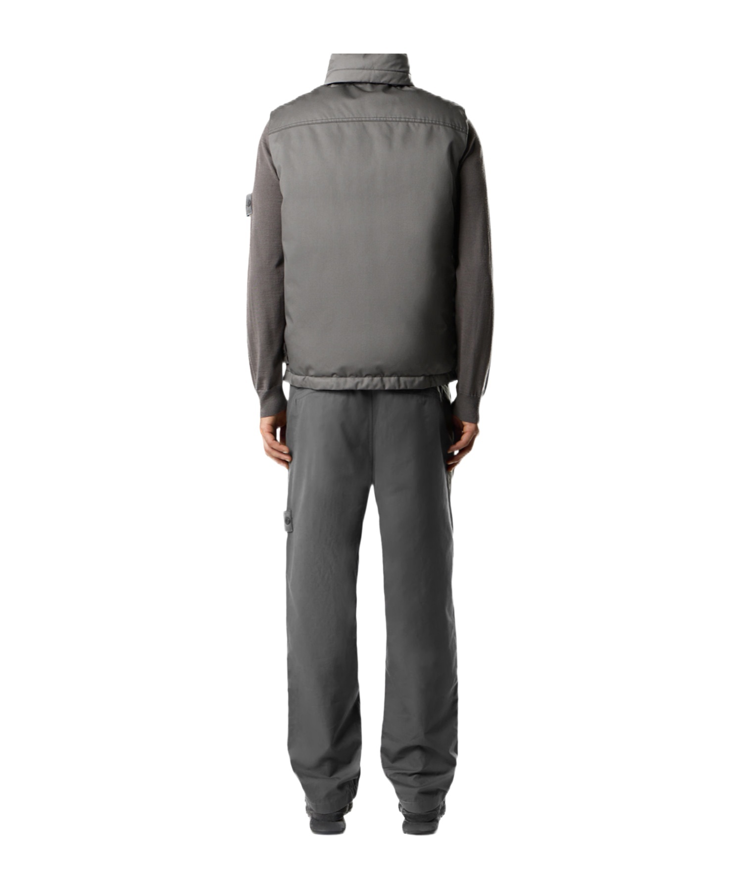 Stone Island Regular-fit Chino Trousers With Natural Weather Protection In Gray