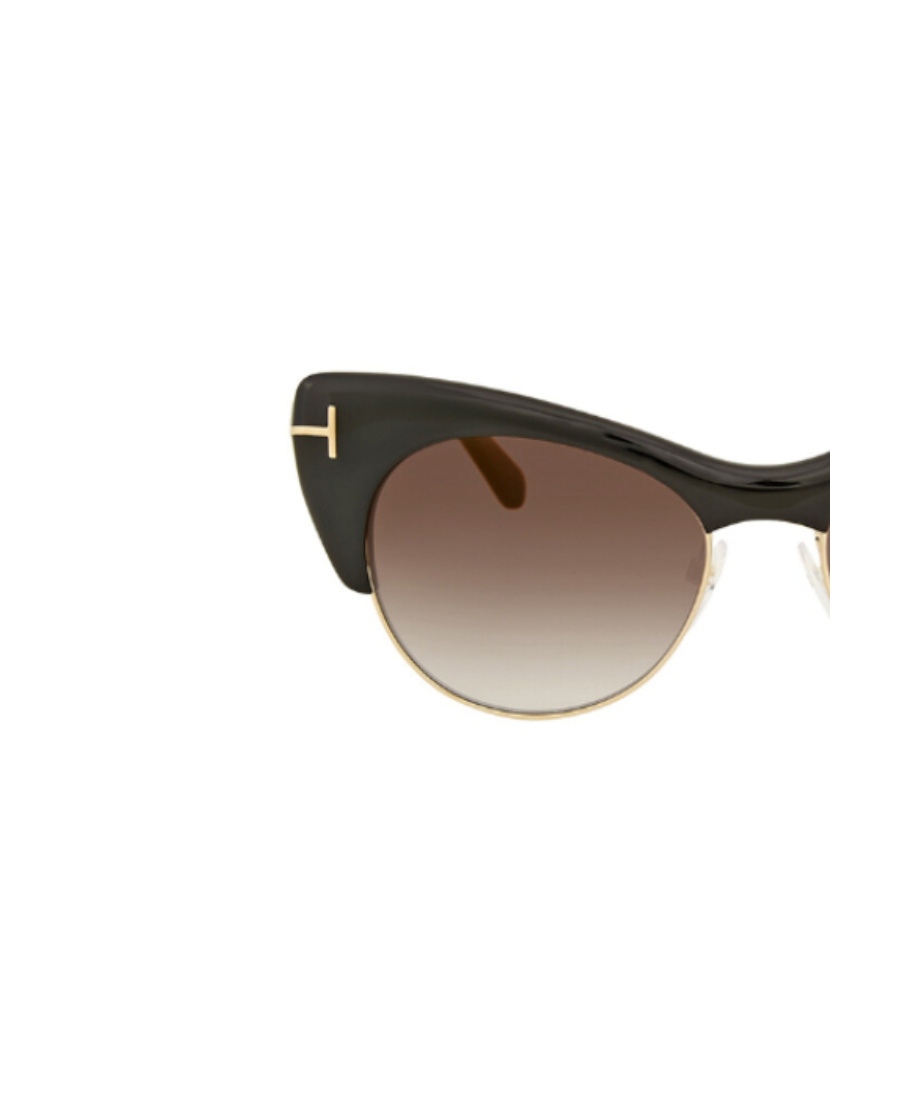 Tom Ford Logo Gradient Sunglasses In Black