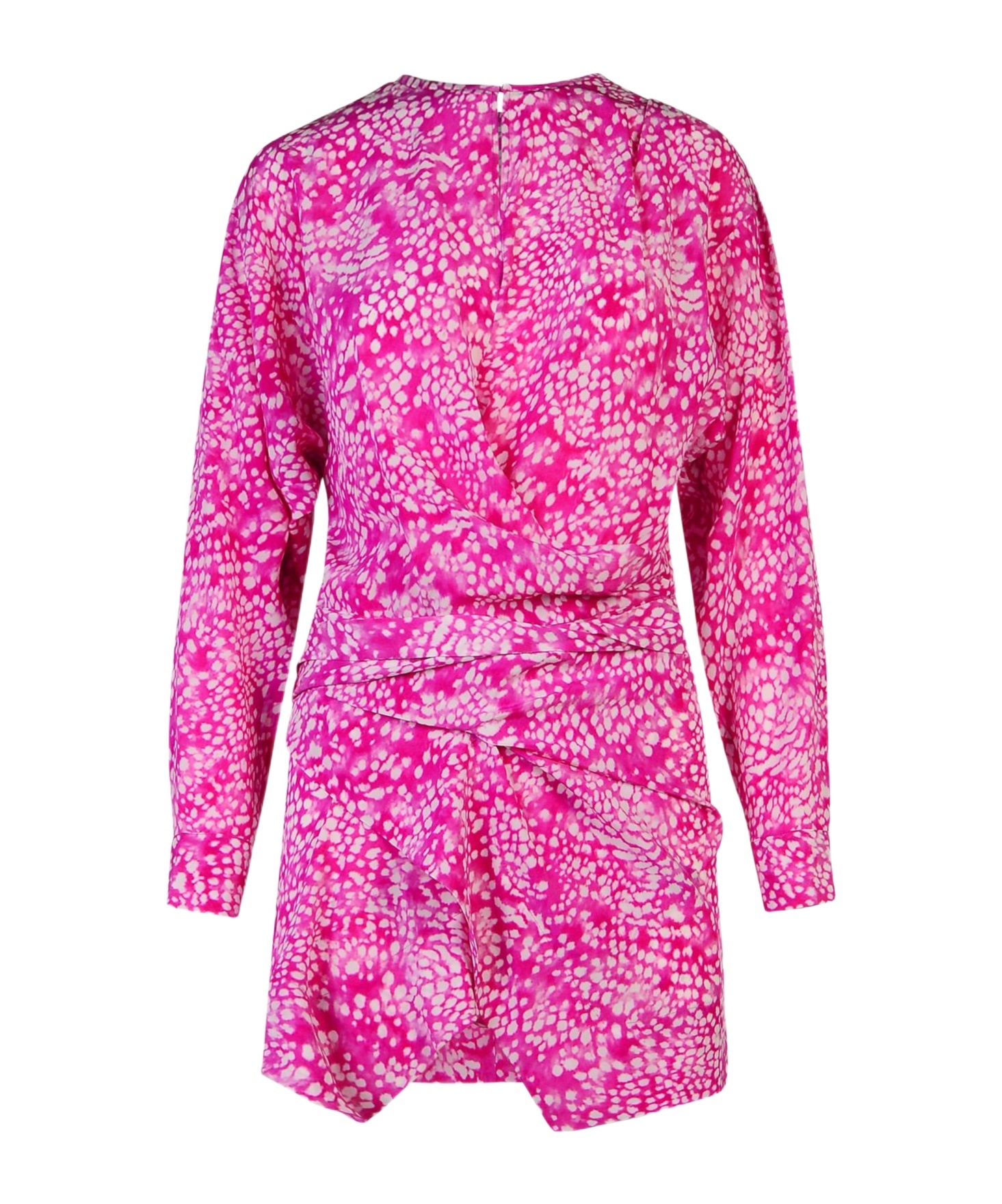 Isabel Marant 'speak' Robe En Mélange De Soie In Pink