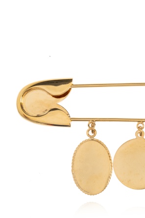 Dolce & Gabbana Safety-pin Brooch In Gold