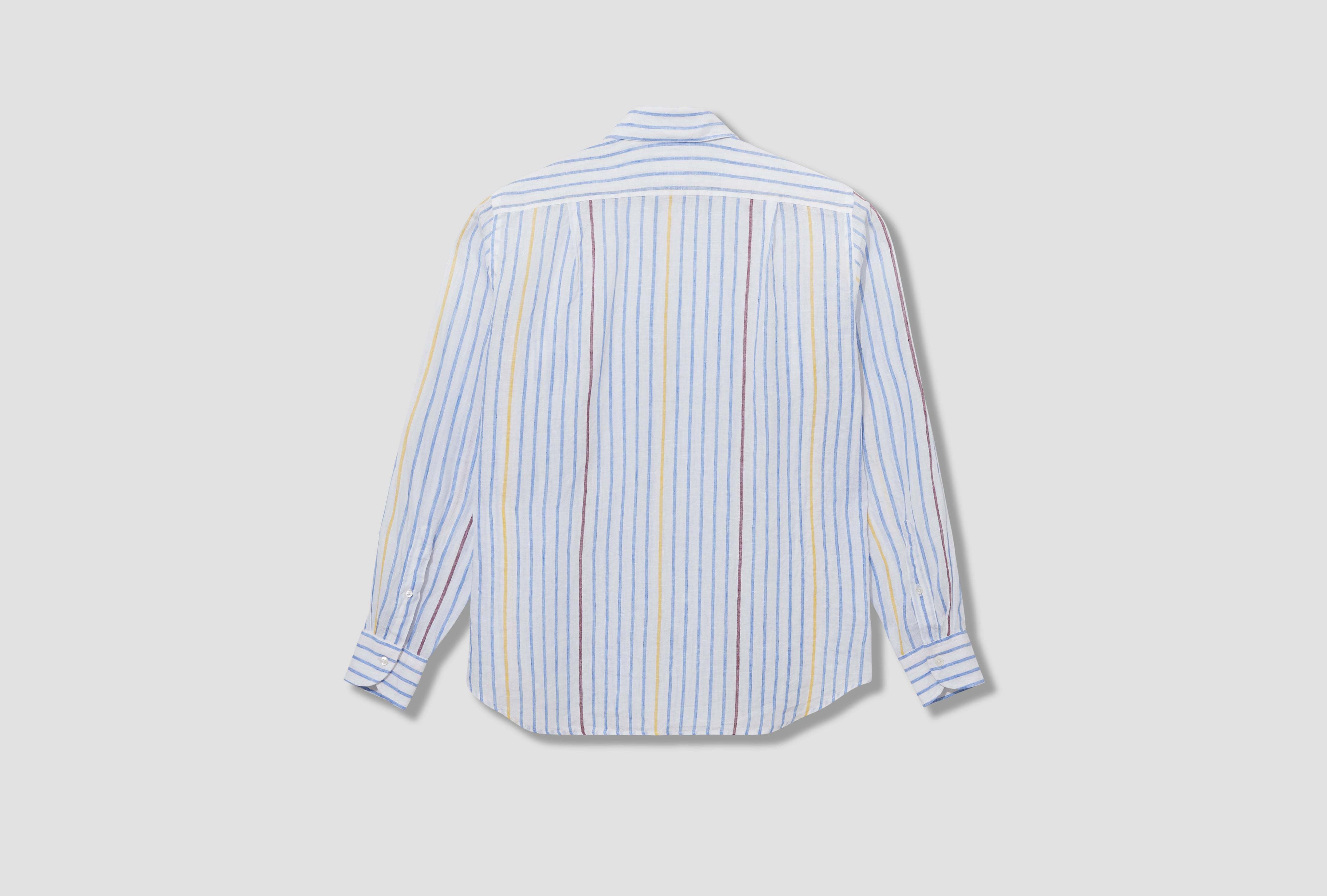 Drake's London Long Sleeve Shirt In Blue