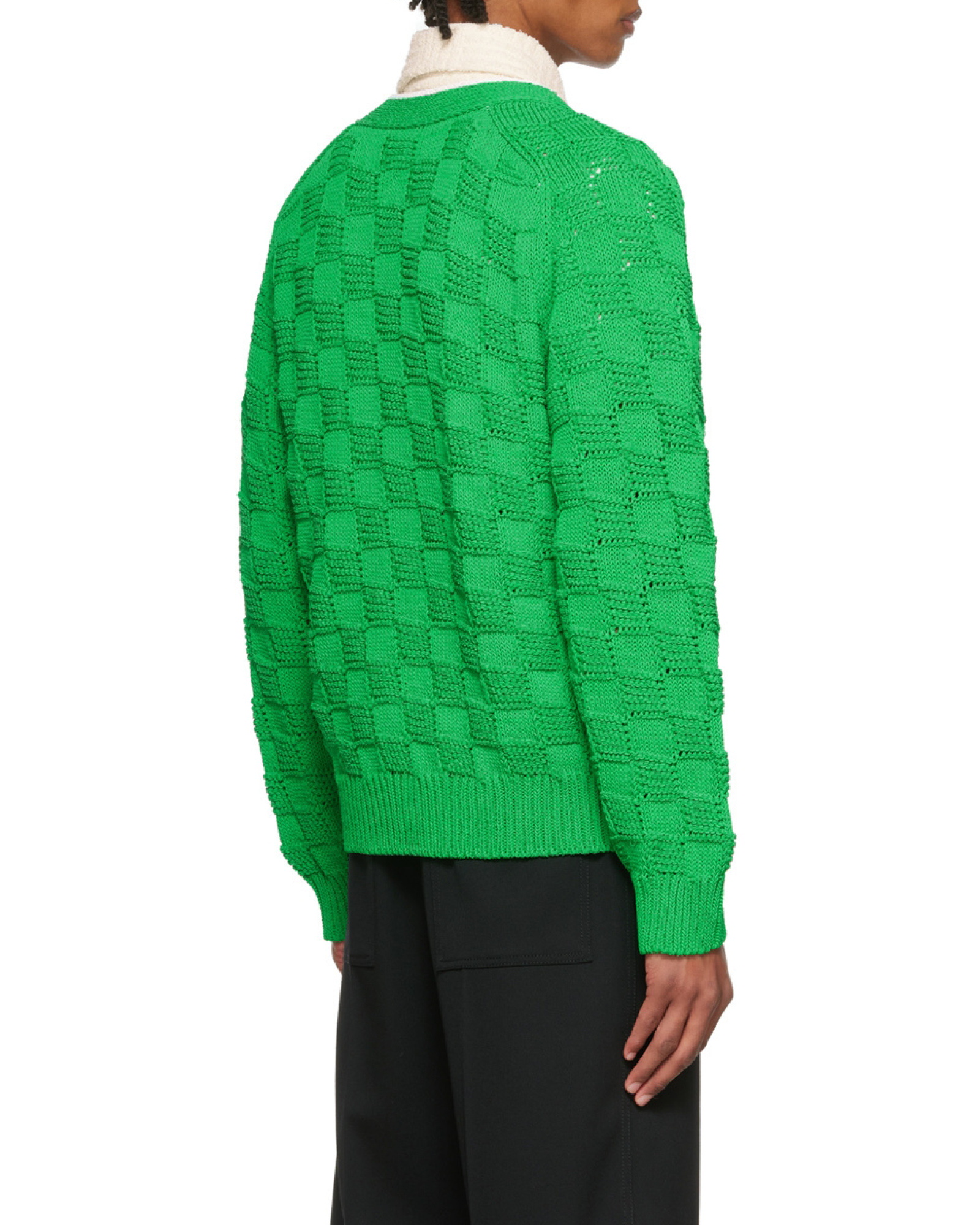 BOTTEGA VENETA INTRECCIATO KNITTED CARDIGAN