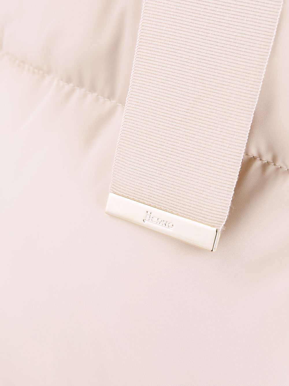 Herno Beige Nylon Down Jacket In Nude