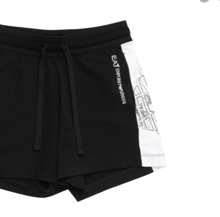 EA7 LOGO PULL-ROPE SPORTS SHORTS 