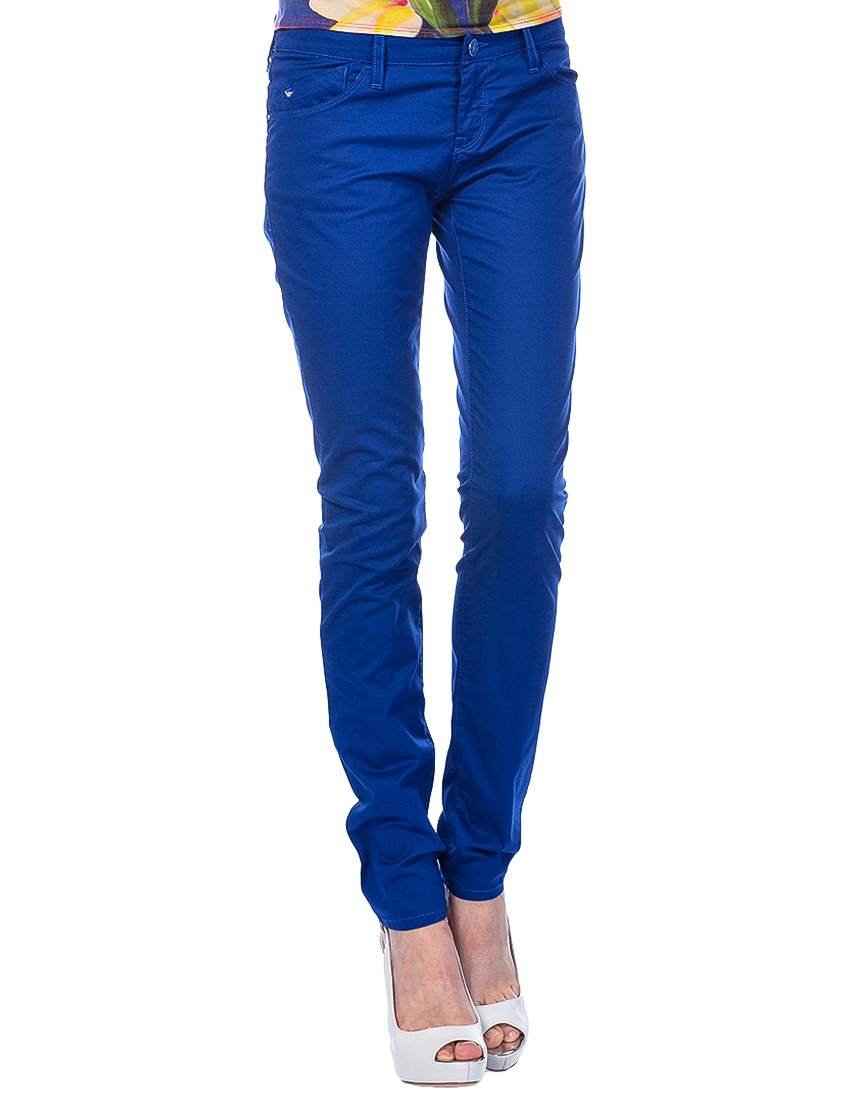 Armani Jeans Logo Details Jeans In Blue