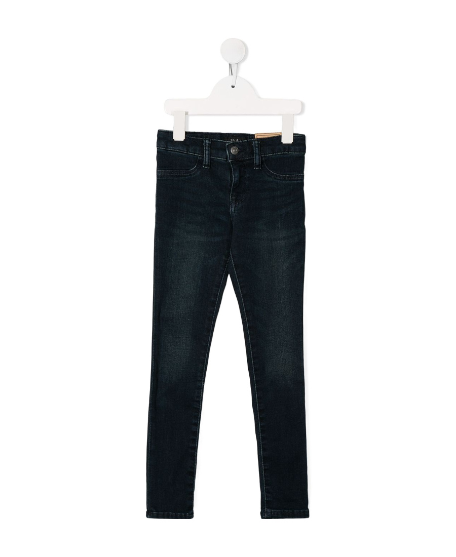 Polo Ralph Lauren Mid-rise Skinny Jeans In Black