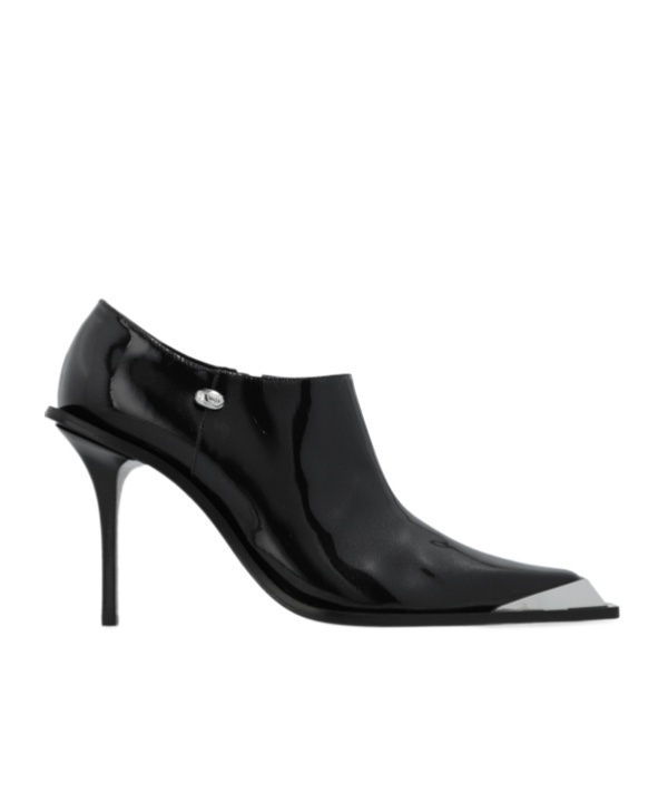 Diesel D-tona-ankle Boots In Patent Leather In Black