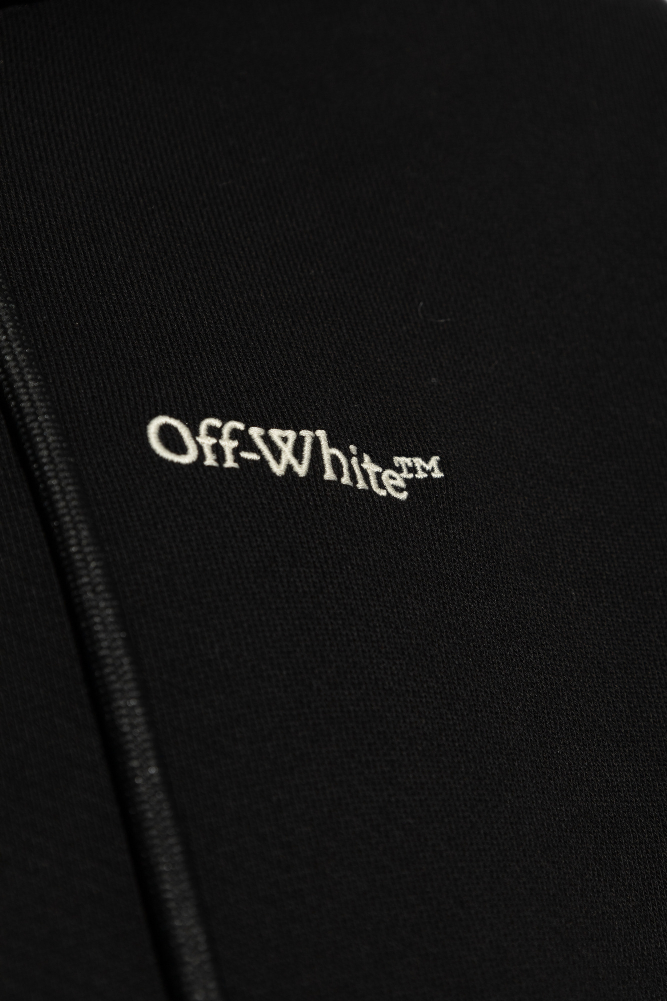 Off-white Caravaggio Arrow Over Hoodie In Black
