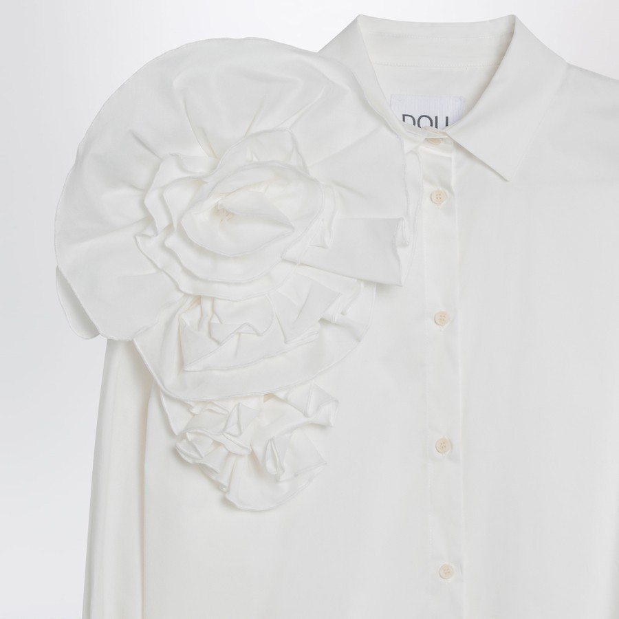Douuod Long-sleeved Shirt In Ivory