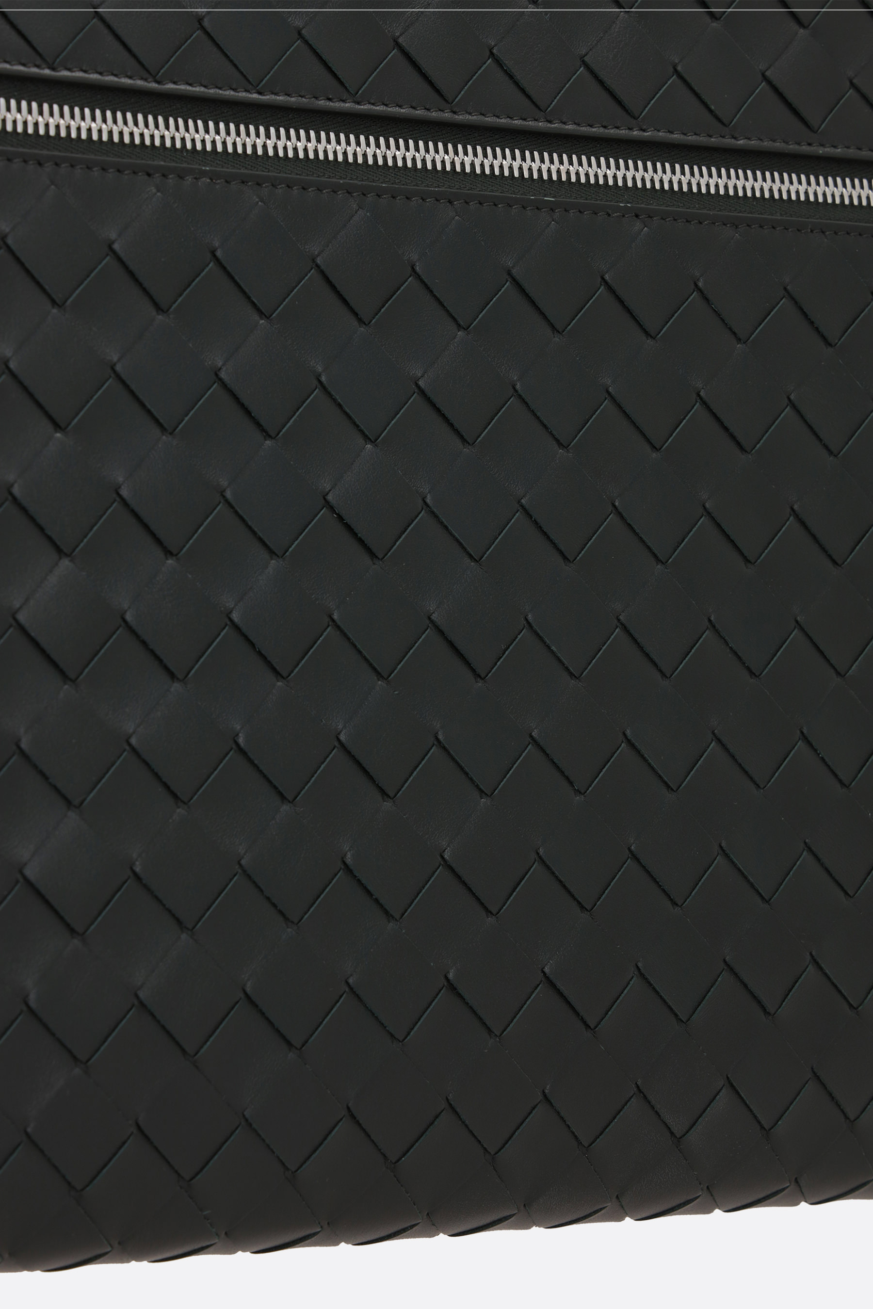Bottega Veneta Double-chain Handbag In Black