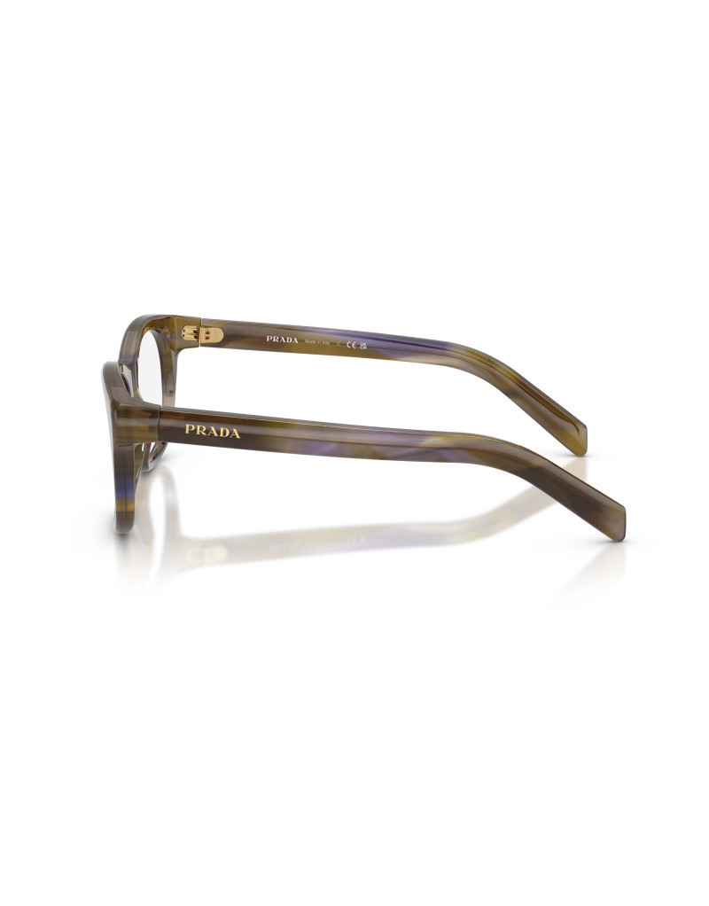 Prada Full Frame Plain Mirror In Brown