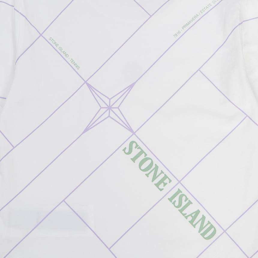 Stone Island Logo-print Cotton T-shirt In White