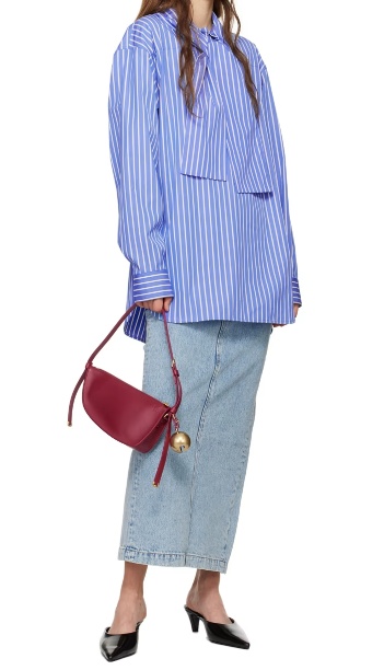 WARDROBE.NYC NON-ELASTIC DENIM SKIRT